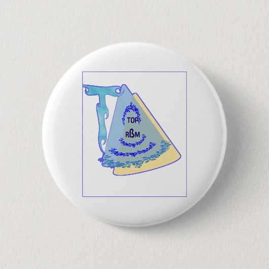 TOP_MODERN_BLUE_SO CUTE RONDE BUTTON 5,7 CM (Voorkant)