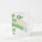 Top O' Le Matin Pour Vous Mug De Verre (Devant droit)
