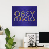 TOP Obey Muscles Poster (Thuiskantoor)