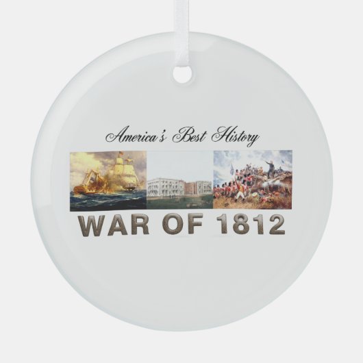 TOP-oorlog van 1812 Glass Ornament (Voorkant)