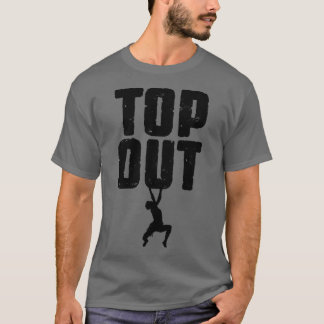 Top Out Rock Klimmen Boulderen Grappige Klimmer Jo