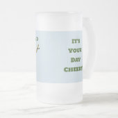 Top Papa Grappig Dier Matglas Bierpul (Voorkant rechts)