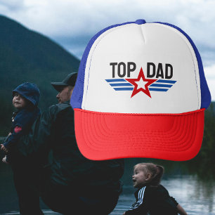 Top Papa Star en Stripes Trucker Pet