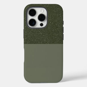 Top Parties scintillant Moss Green iPhone 16 Coque