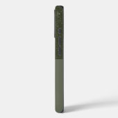 Top Parties scintillant Moss Green iPhone 16 Coque (Verso / Gauche)