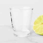 Top-pet snor Tux personaliseren Beste Man Shot Glas (Rechts)