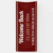 Top Pick ! Bannière Réunion de classe PERSONNALISÉ (Vertical)