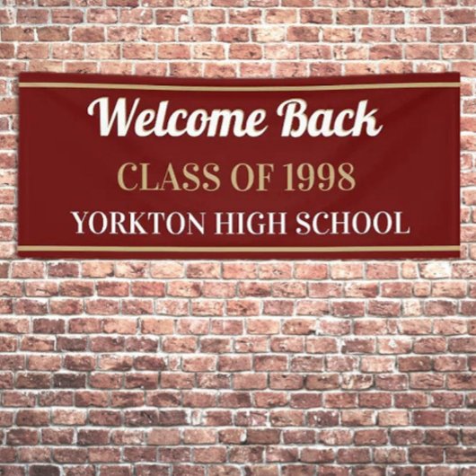 Top Pick ! Bannière Réunion de classe PERSONNALISÉ