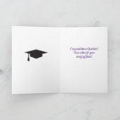 Top Pick! Master's Degree! Afstuderen Kaart (Binnen)