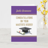 Top Pick! Master's Degree! Afstuderen Kaart (Gele Bloem)