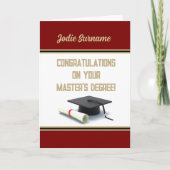 Top Pick ! Master's Degree ! Carte de diplôme (Devant)