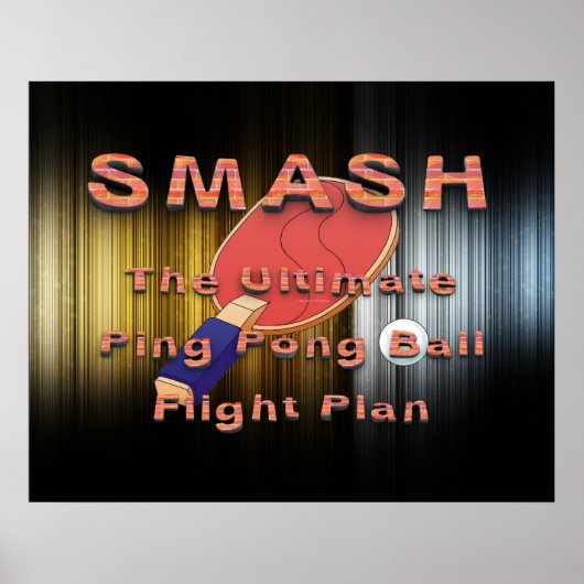TOP Ping Pong Slogan Poster (Voorkant)