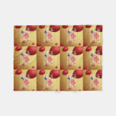 TOP Ping Pong Victory Fleece Deken (Voorkant (Horizontaal))