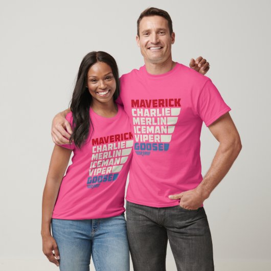 Top Pistool Kleurrijke Naam Stack (Unisex)