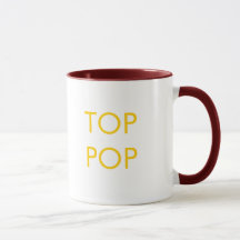Top Pop Koffee Mok - Geel