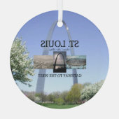 TOP Porte Saint-Louis Ornement en verre (Verso)