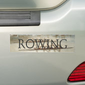 TOP Roeien Bumpersticker (Op auto)