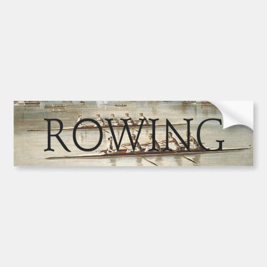 TOP Roeien Bumpersticker (Voorkant)