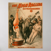 Top RollersDunking Woman in Beer Poster (Devant)
