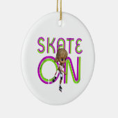 TOP Schaats op Keramisch Ornament (Rechts)