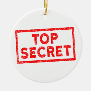 Top Secret Boîtier Rouge en caoutchouc Ornement d