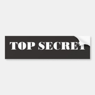 TOP SECRET BUMPERSTICKER