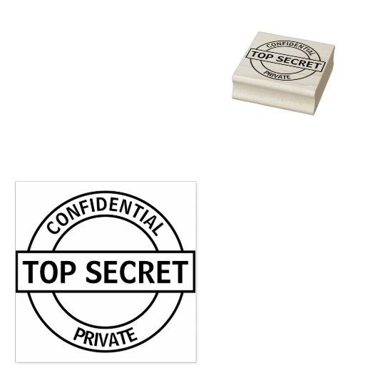 Top Secret Custom Rubberstempel (Gestempeld)