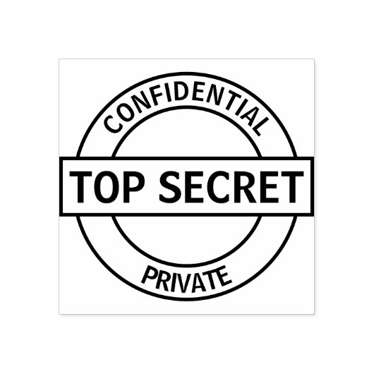 Top Secret Custom Rubberstempel (Afrduk)