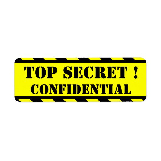 top secret - étiquettes confidentiels (Devant)