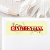 Top Secret Fun Label Stickers (Insitu)