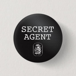Top Secret / Geheime Agent / Geclassificeerd Ronde Button 3,2 Cm
