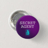 Top Secret / Geheime Agent / Geclassificeerd Ronde Button 3,2 Cm (Voorkant /achterkant)