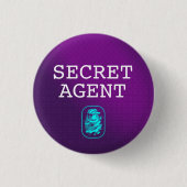 Top Secret / Geheime Agent / Geclassificeerd Ronde Button 3,2 Cm (Voorkant)