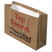 Top Secret Gift Bag Groot Cadeauzakje (Voorkant Gekanteld)
