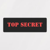 TOP SECRET-label Labels (Design 1)