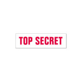 Top Secret Rood Zelfinktende Stempel (Design)