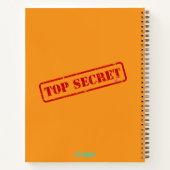 Top Secret Stamped Funny Fun Journal Carnet (Dos)