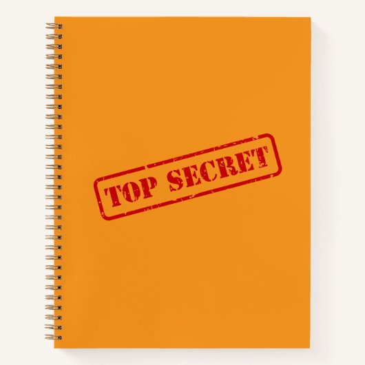 Top Secret Stamped Funny Fun Journal Carnet (Devant)