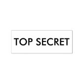 TOP SECRET stempel, 1 "x2½" met zwarte inkt pad Rubberstempel (Afrduk)