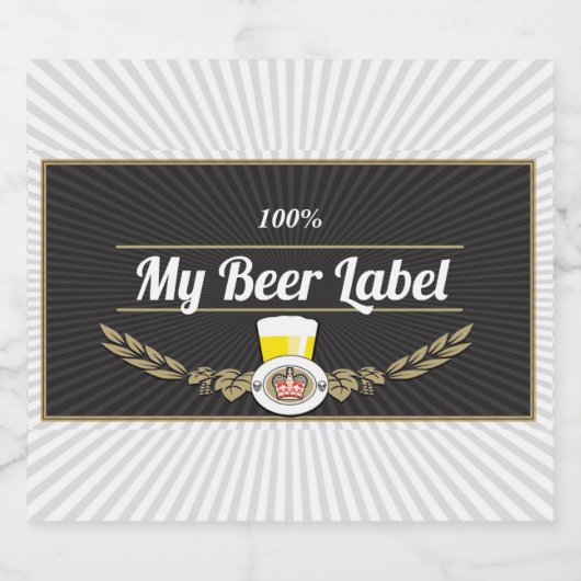 Top Shelf Black Beer Étiquette (Étiquettes simples)