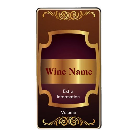 Top Shelf Red Wine Étiquette (Devant)