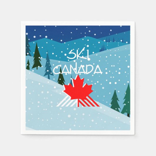 TOP Ski Canada Servetten (Voorkant)