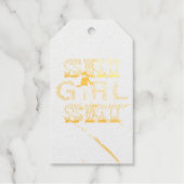 TOP Ski Girl Ski Cadeaulabels (Voorkant)