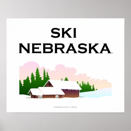 TOP Ski Nebraska Poster (Voorkant)