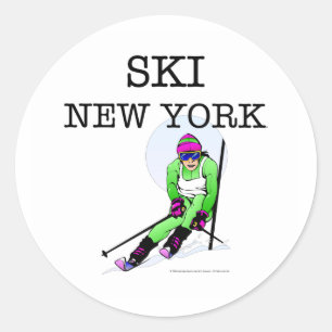 TOP Ski New York Ronde Sticker