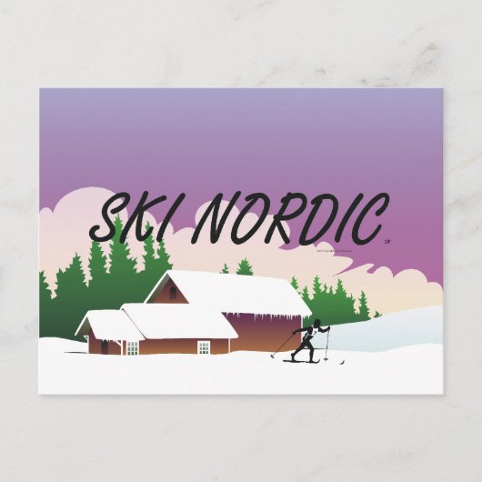 TOP Ski Nordic Briefkaart (Voorkant)