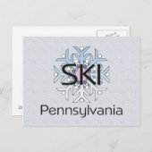 TOP Ski Pennsylvania Briefkaart (Voorkant / Achterkant)