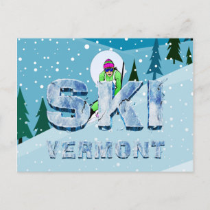 TOP Ski Vermont Briefkaart