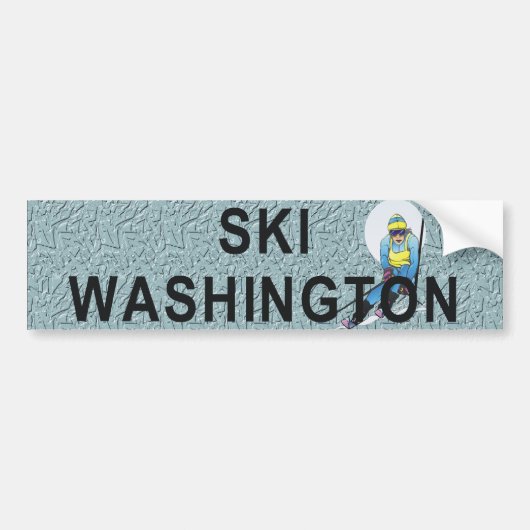 TOP Ski Washington Bumpersticker (Voorkant)