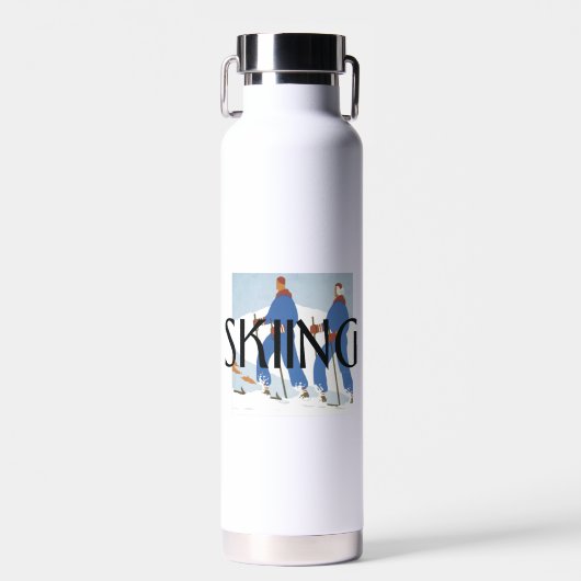 TOP Skiën Waterfles (Voorkant)